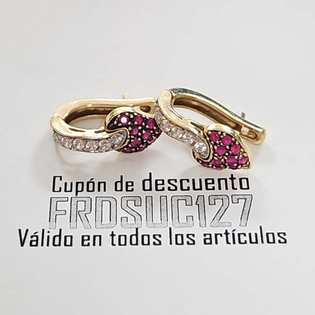 ARETES PAR ORO 14 K 4.2 GRMS (SEMINUEVO)