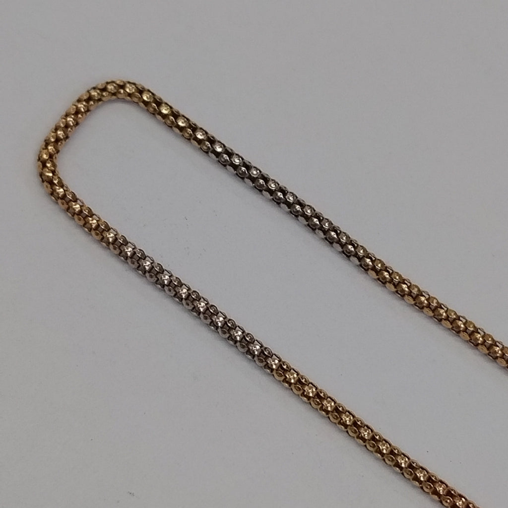 CADENA ORO COMBINADO 10 K 3 GRMS (SEMINUEVO)