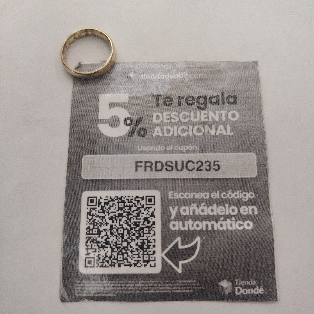 ARGOLLA ORO 10 K 1.6 GRMS (SEMINUEVO)