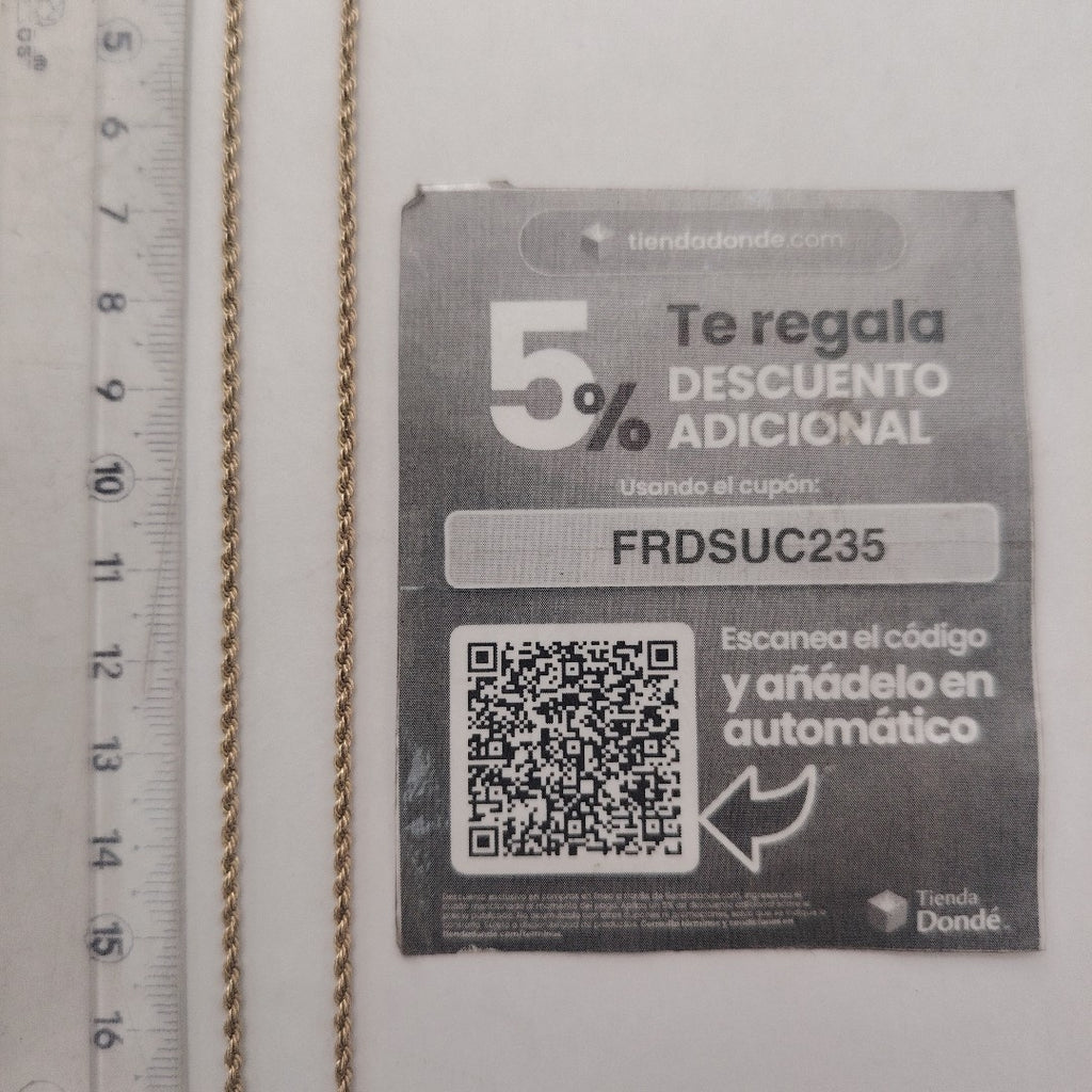 CADENA ORO 10 K 1.8 GRMS (SEMINUEVO)