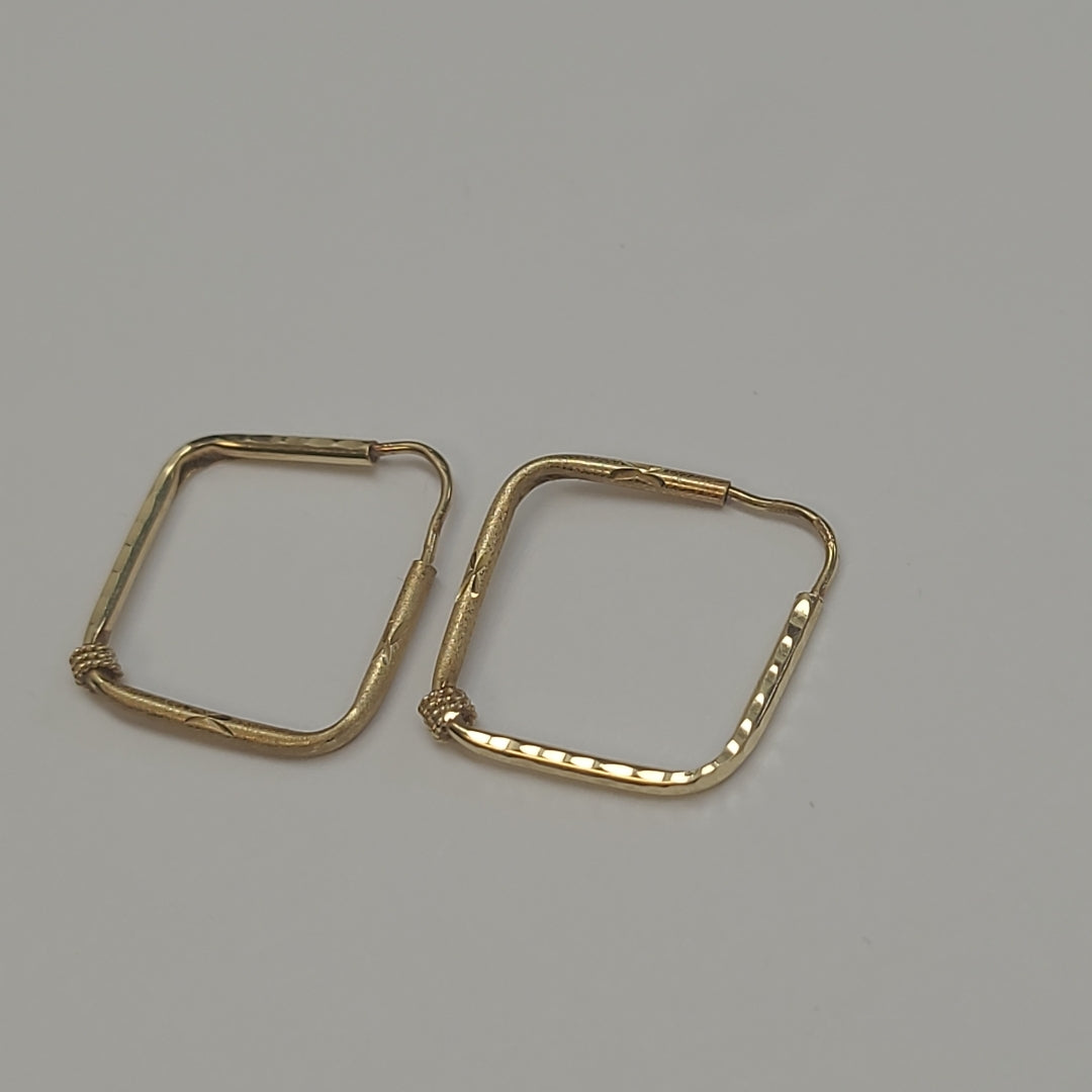ARRACADAS PAR ORO 14 K 1.3 GRMS (SEMINUEVO)