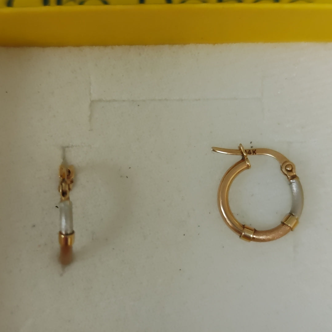 ARRACADAS PAR ORO 14 K 1 GRMS (SEMINUEVO)