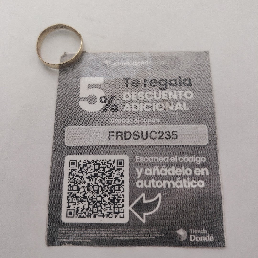 ARGOLLA ORO 10 K 1.3 GRMS (SEMINUEVO)