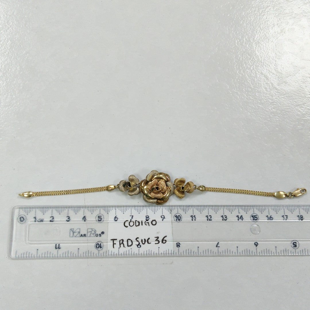 PULSERA ORO, ORO COMBINADO 14 K 9.5 GRMS (SEMINUEVO)