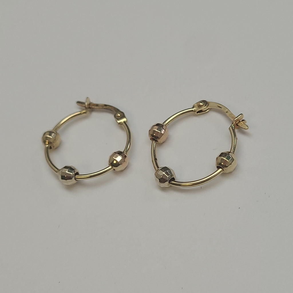 ARRACADAS PAR ORO 14 K 2.2 GRMS (SEMINUEVO)