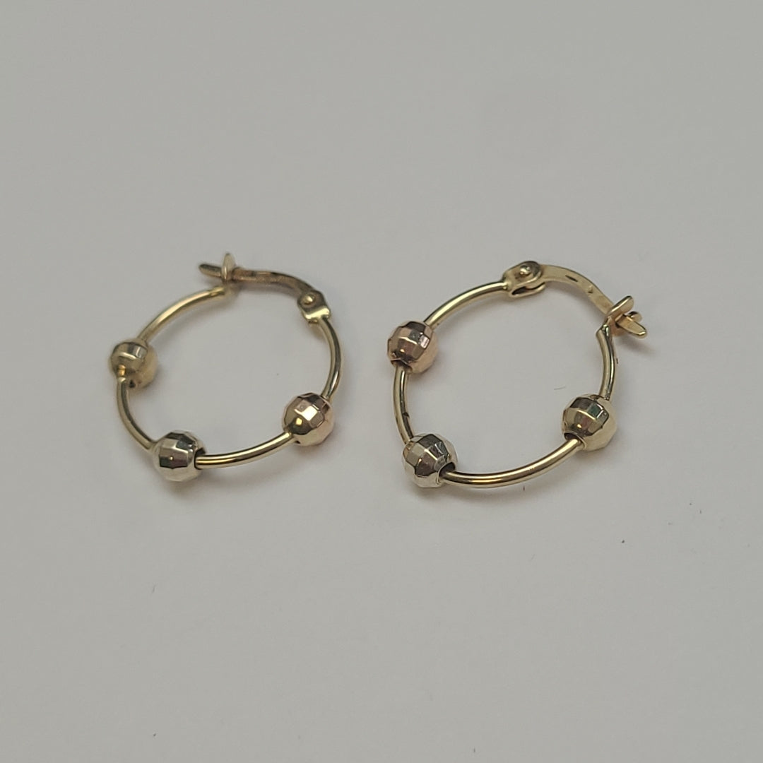 ARRACADAS PAR ORO 14 K 2.2 GRMS (SEMINUEVO)