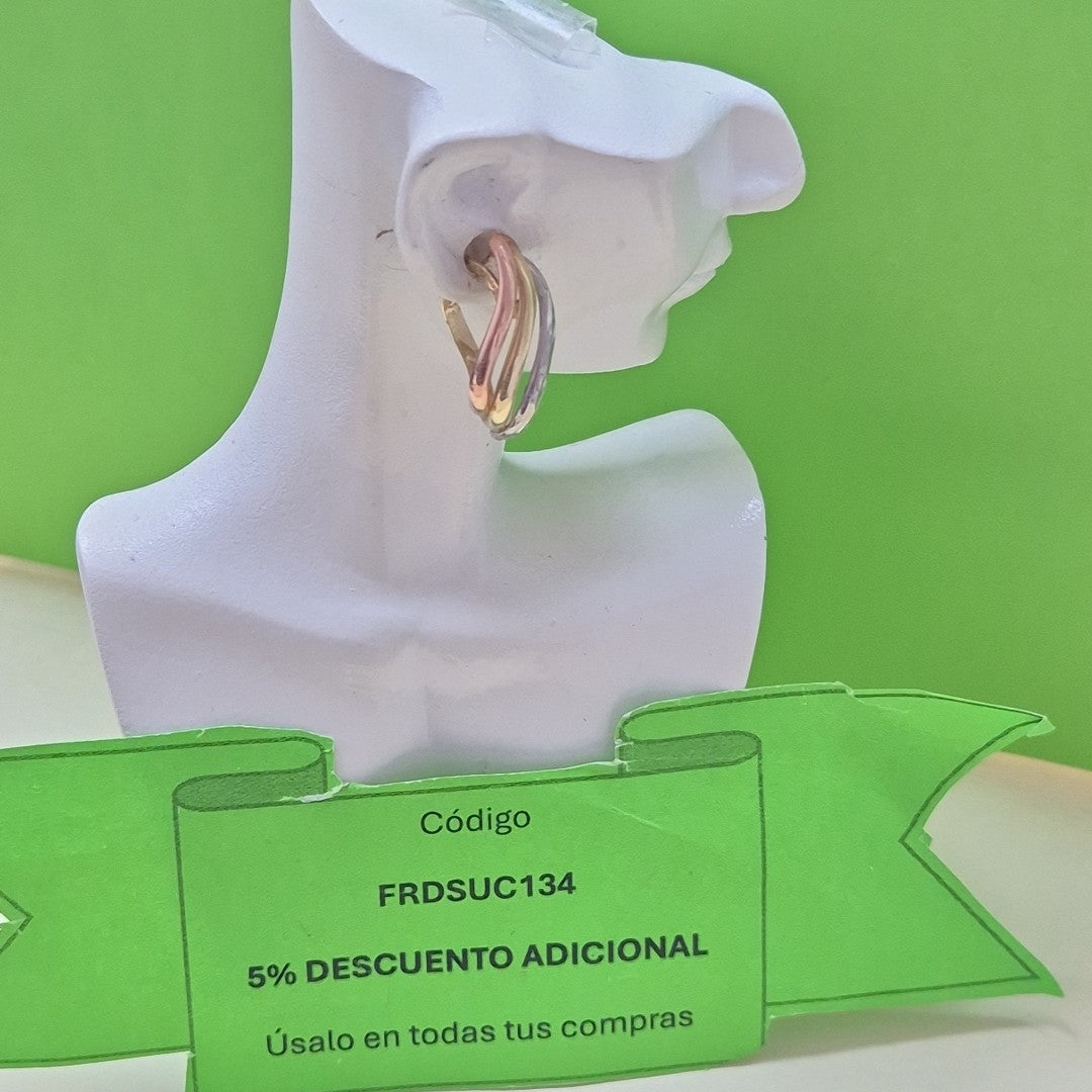 ARETES PAR ORO 10 K 1.4 GRMS (SEMINUEVO)