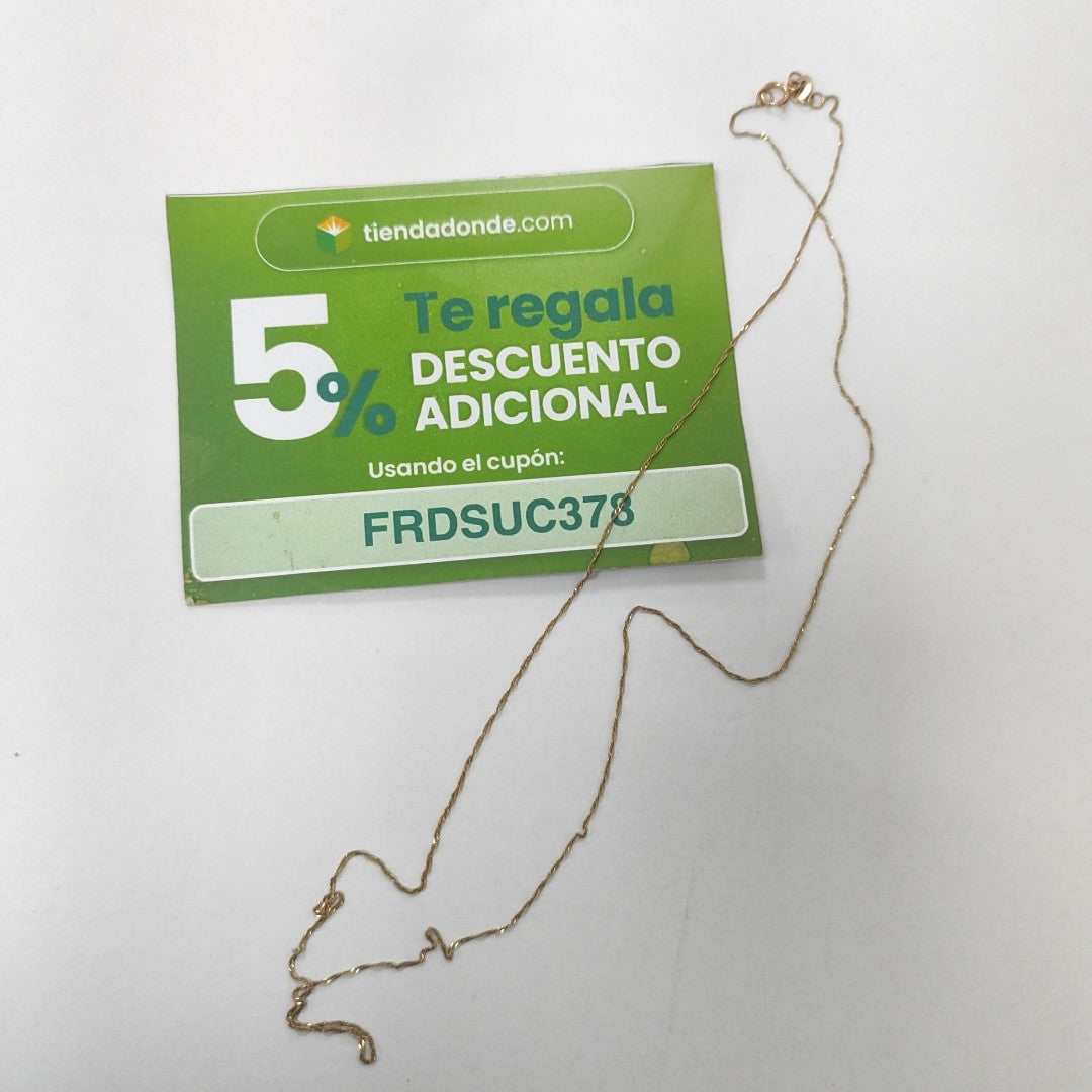 CADENA ORO 10 K 0.9 GRMS (SEMINUEVO)