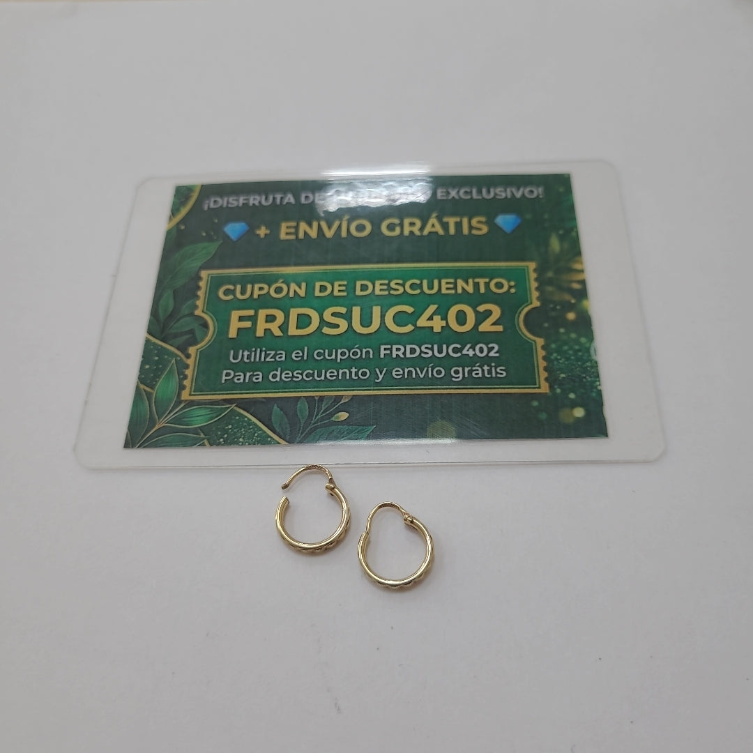 ARRACADAS PAR ORO 10 K 0.7 GRMS (SEMINUEVO)