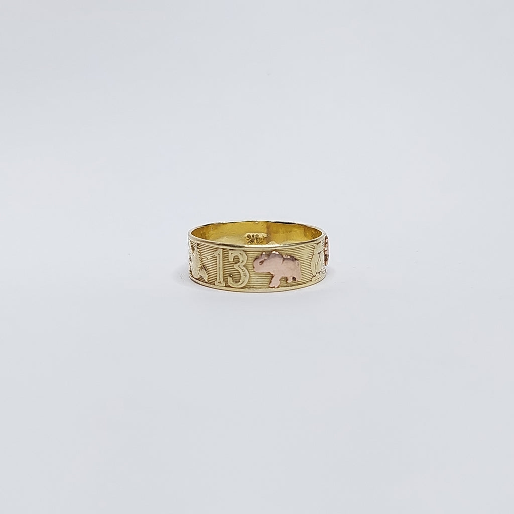 ARGOLLA DE LA SUERTE ORO 14 K 2,50 GRMS (SEMINUEVO)
