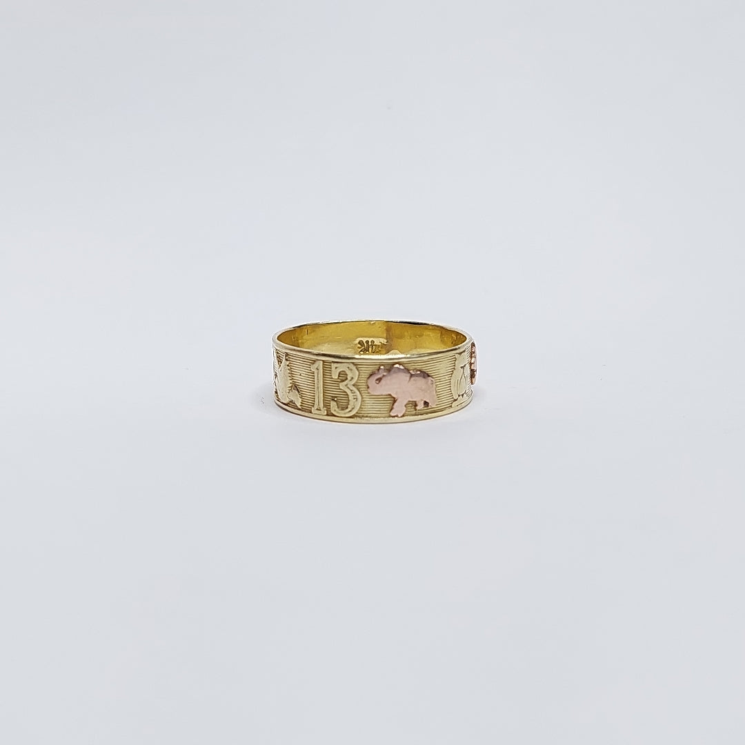 ARGOLLA DE LA SUERTE ORO 14 K 2,50 GRMS (SEMINUEVO)