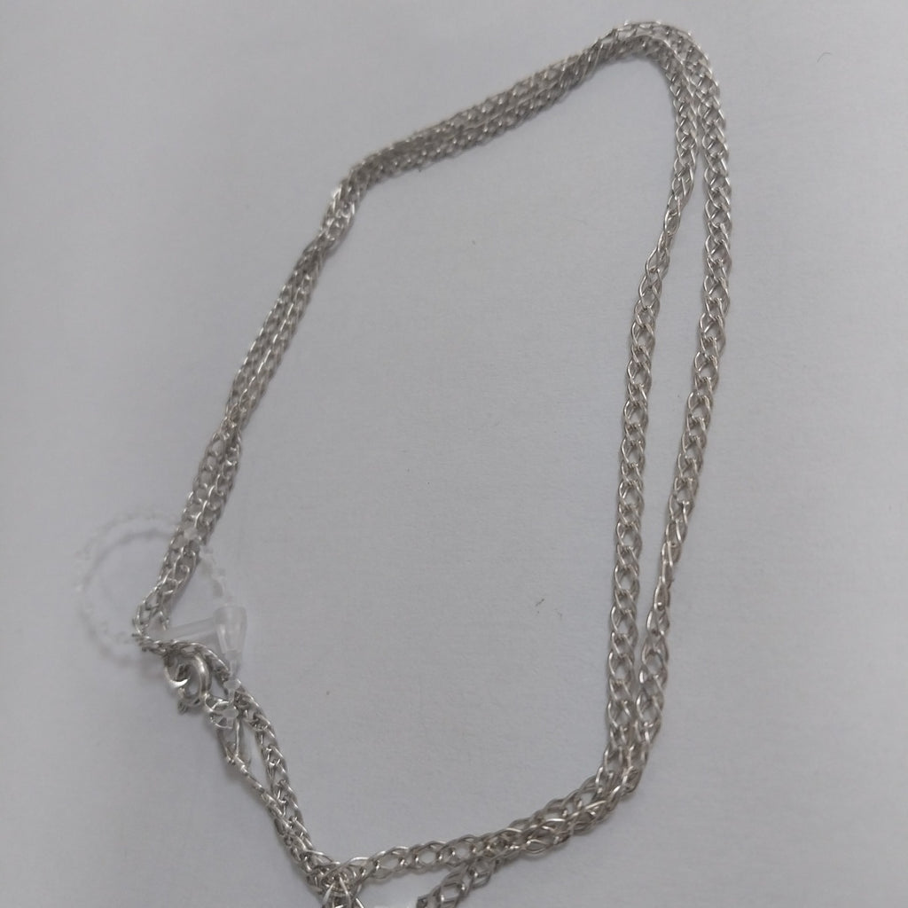 CADENA TEJIDO ESLABONES PLATA .925 55 CM 3.9 GR (NUEVO)