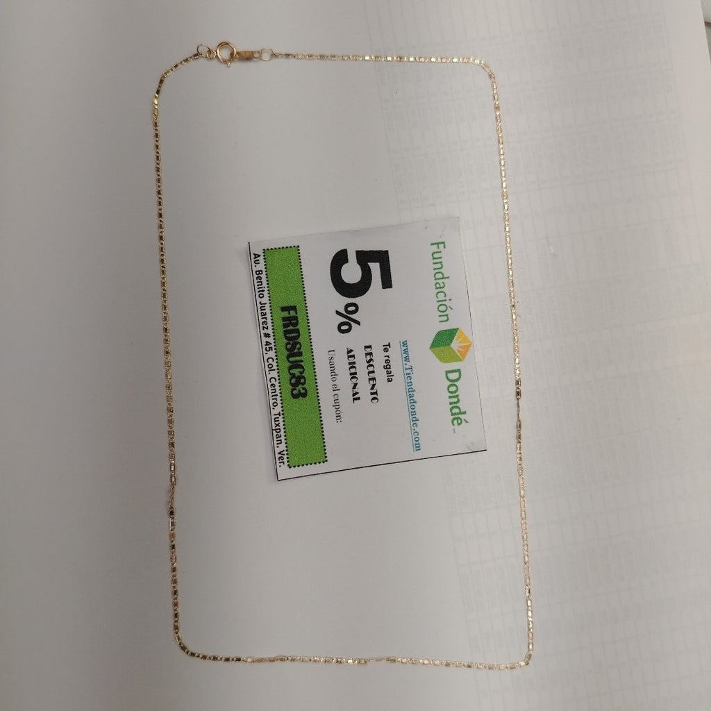 CADENA ORO 8 K 1,30 GRMS (SEMINUEVO)