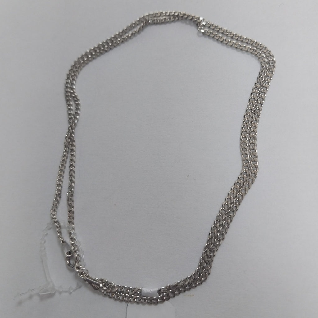CADENA TEJIDO BARBADO PLATA .925 55 CM 5.3 GR (NUEVO)