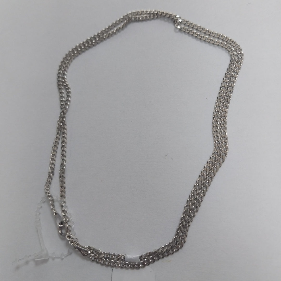 CADENA TEJIDO BARBADO PLATA .925 55 CM 5.3 GR (NUEVO)
