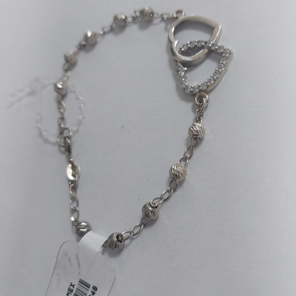 PULSERA TEJIDO TEJIDO ESPECIAL PLATA .925 18 CM 4 GR (NUEVO)