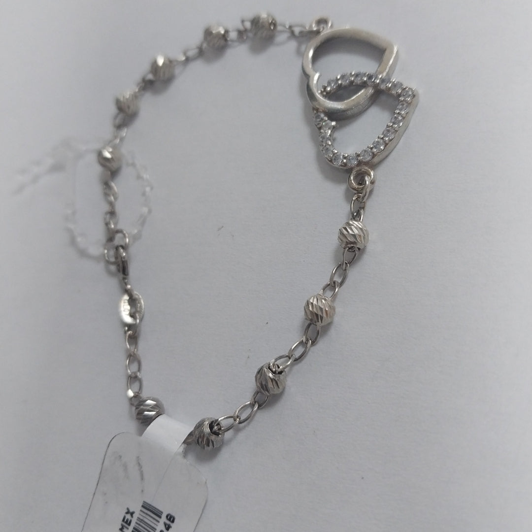PULSERA TEJIDO TEJIDO ESPECIAL PLATA .925 18 CM 4 GR (NUEVO)
