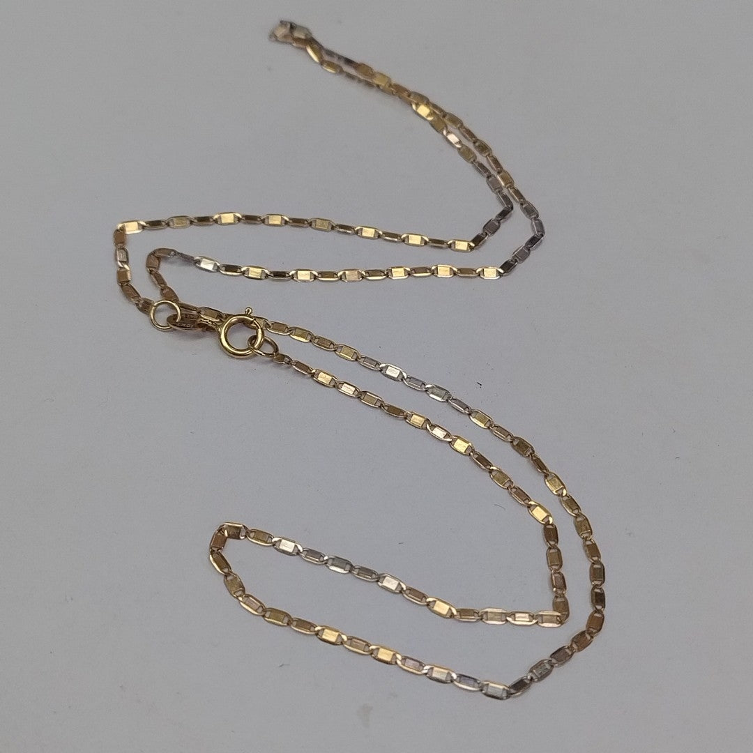 CADENA ORO, ORO COMBINADO 10 K 1.2 GRMS (SEMINUEVO)