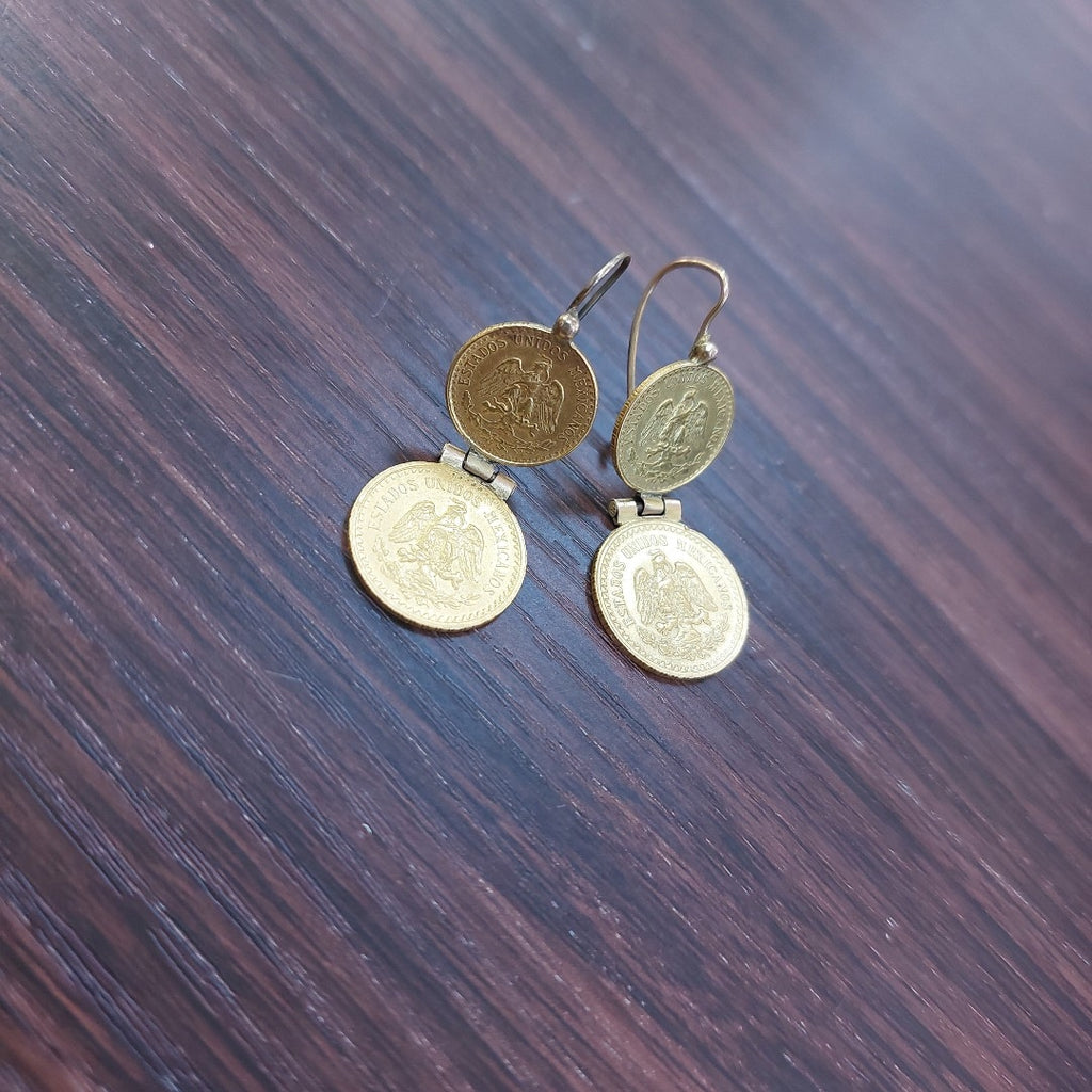 ARETES PAR ORO 21 K 3,32 GRMS (SEMINUEVO)