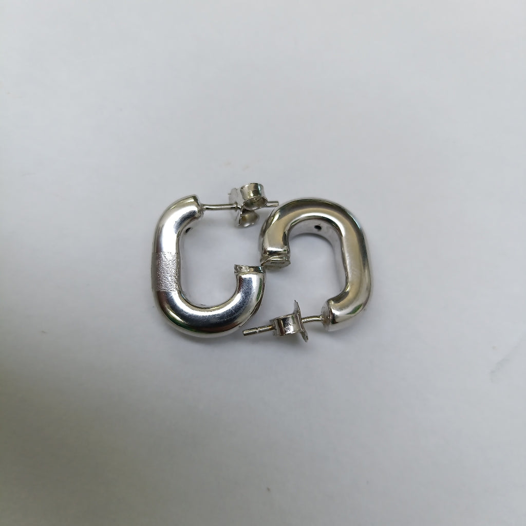 ARRACADAS PAR ORO, ORO BLANCO 14 K 3 GRMS (SEMINUEVO)