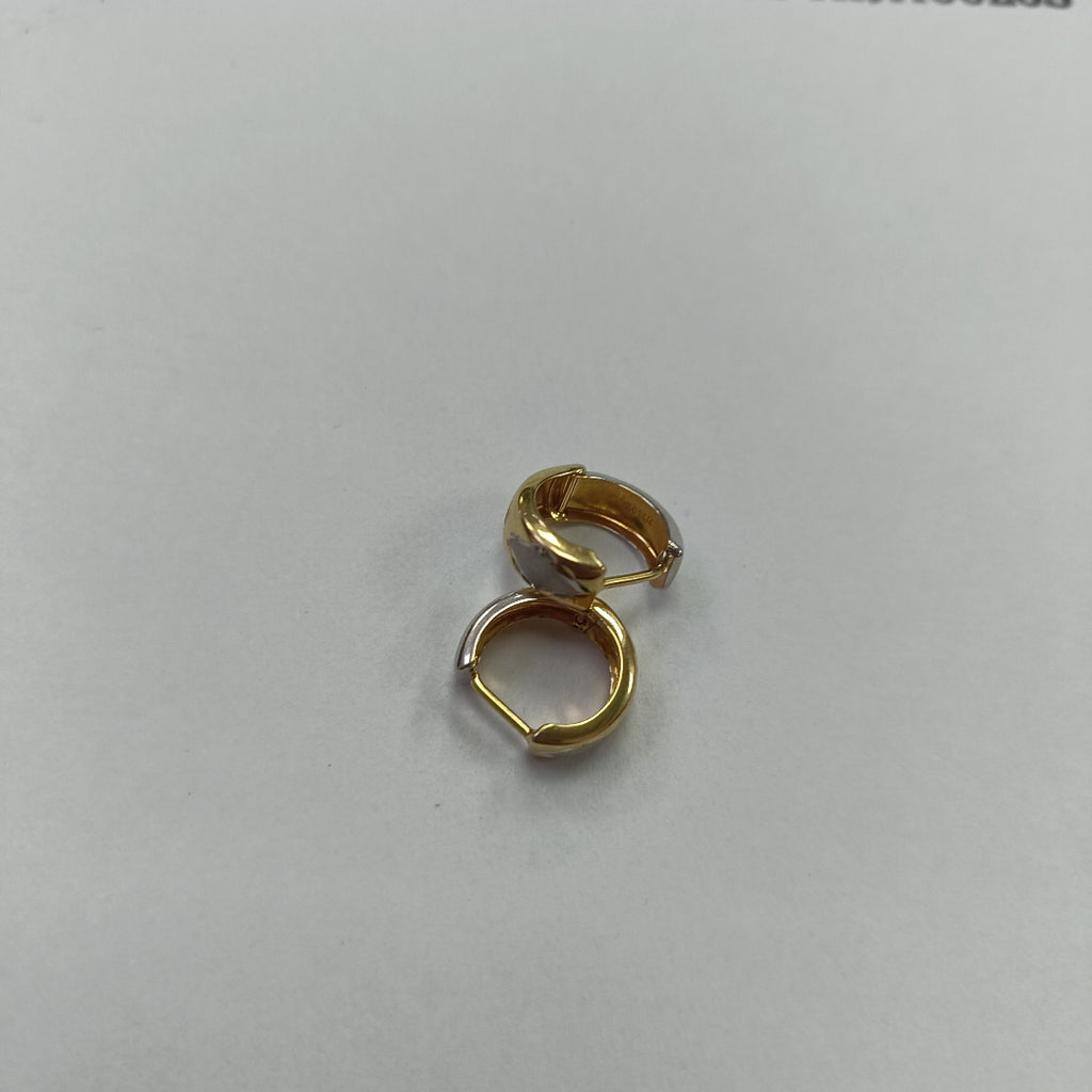 ARRACADAS PAR ORO COMBINADO 14 K 1.3 GRMS (SEMINUEVO)