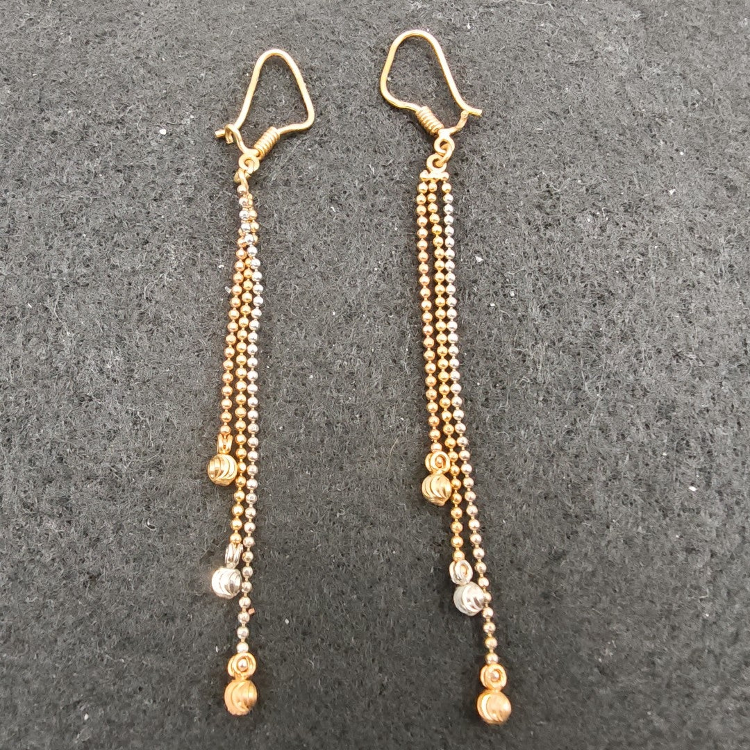 ARETES PAR ORO 14 K 3.1 GRMS (SEMINUEVO)