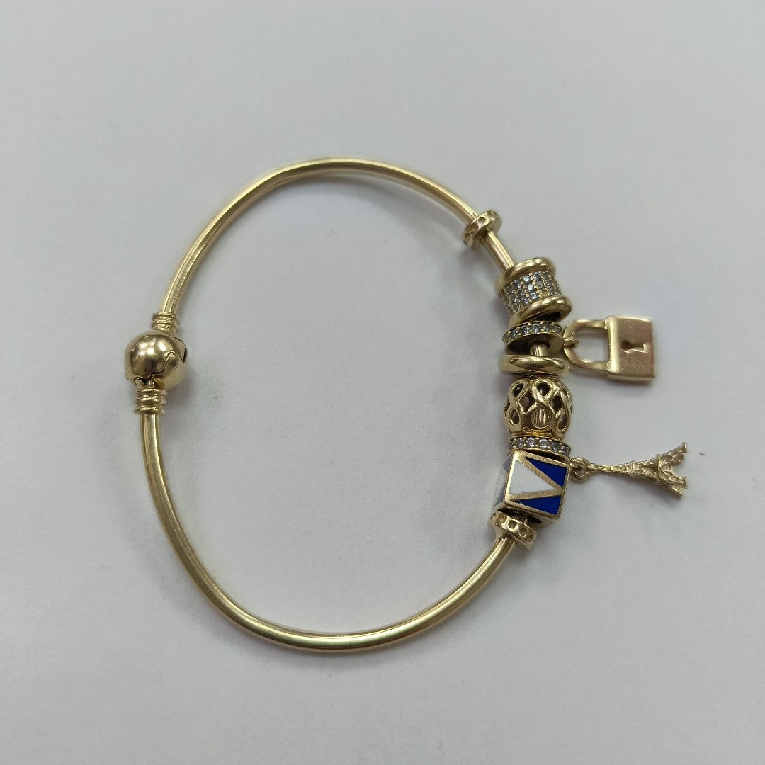 PULSERA RIGIDA ORO 10 K 10.5 GRMS (SEMINUEVO)