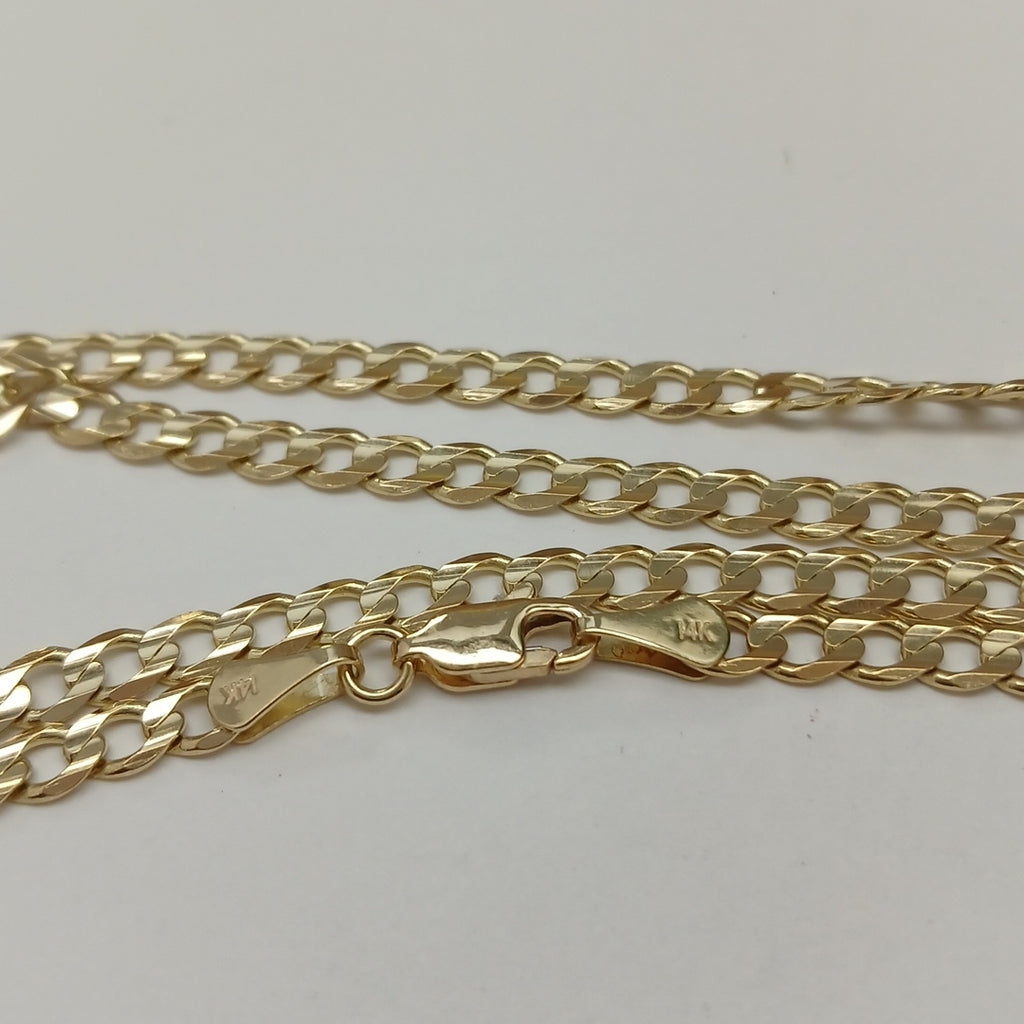 CADENA BARBADA 14K 55 CM 12.6 GR (NUEVO)