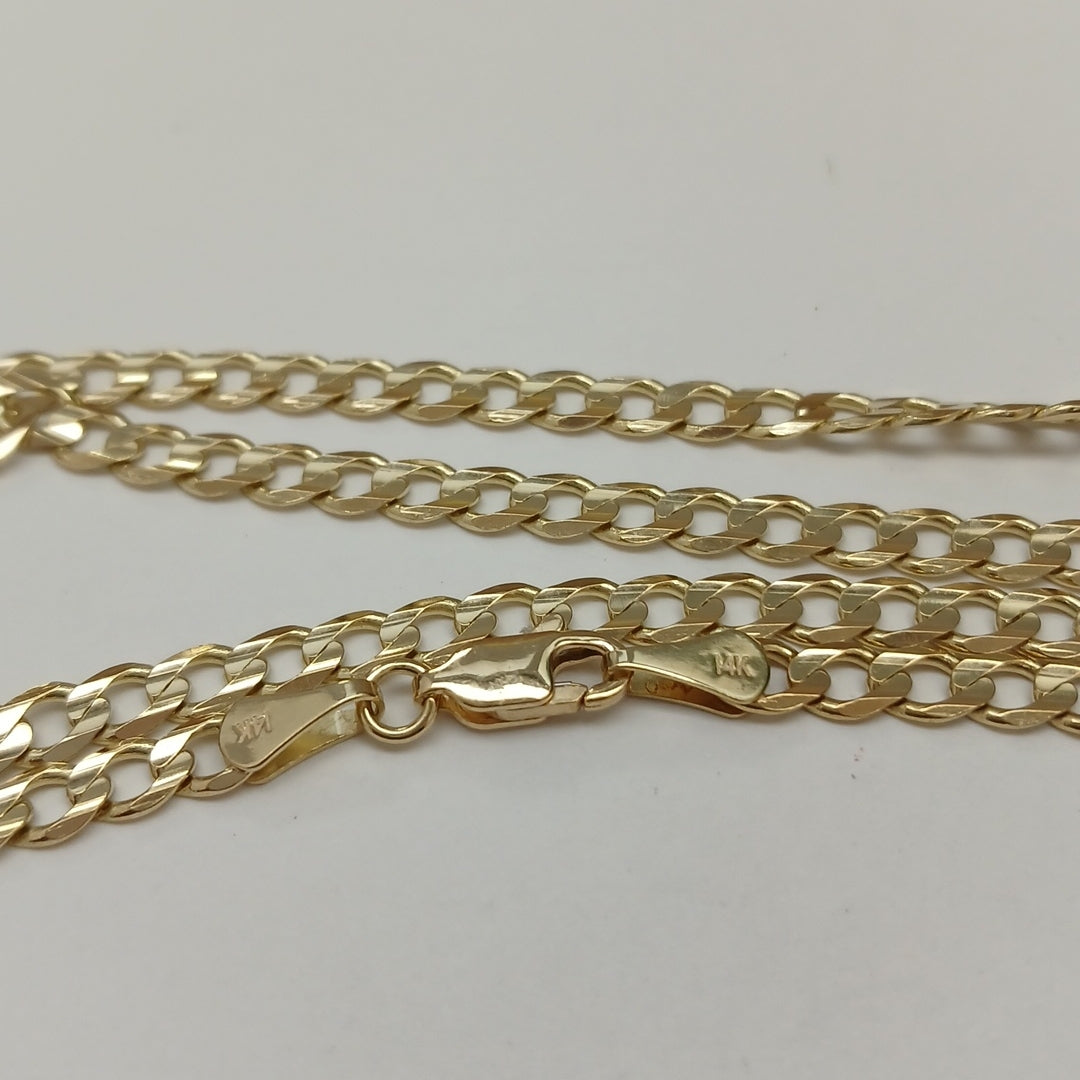 CADENA BARBADA 14K 55 CM 12.6 GR (NUEVO)