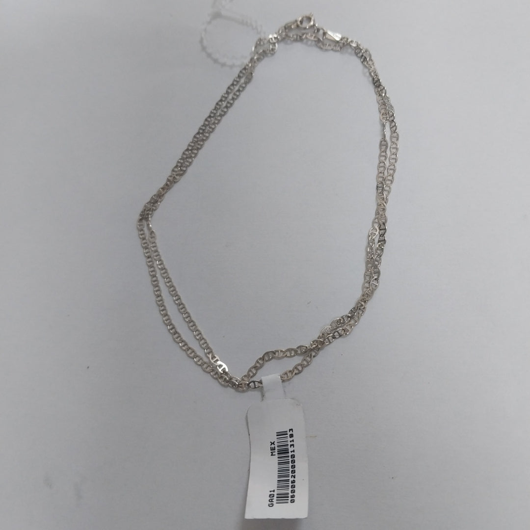 CADENA TEJIDO GUCHI PLATA .925 60 CM 3.7 GR (NUEVO)