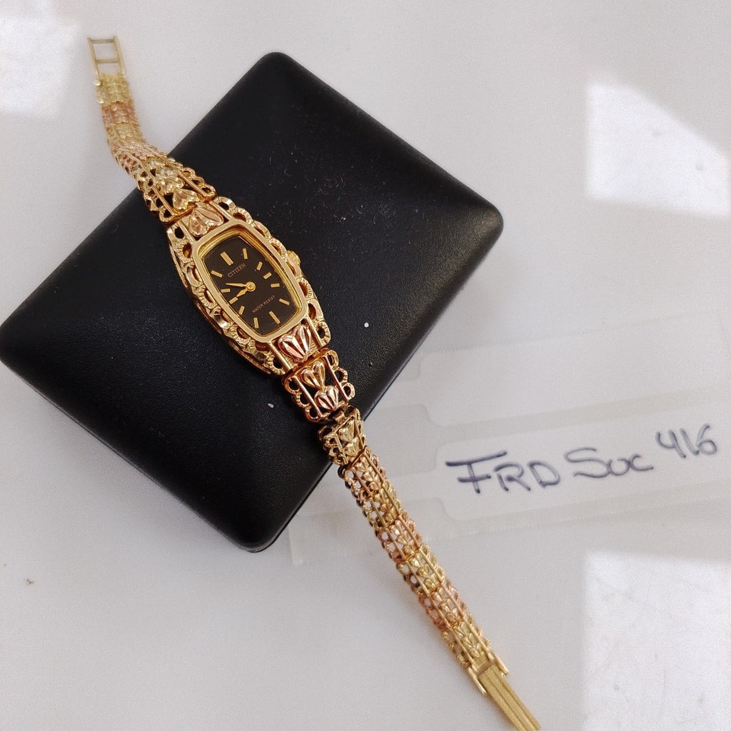 RELOJ CAJA Y PULSO ORO ORO 14 K 20.6 GRMS (SEMINUEVO)