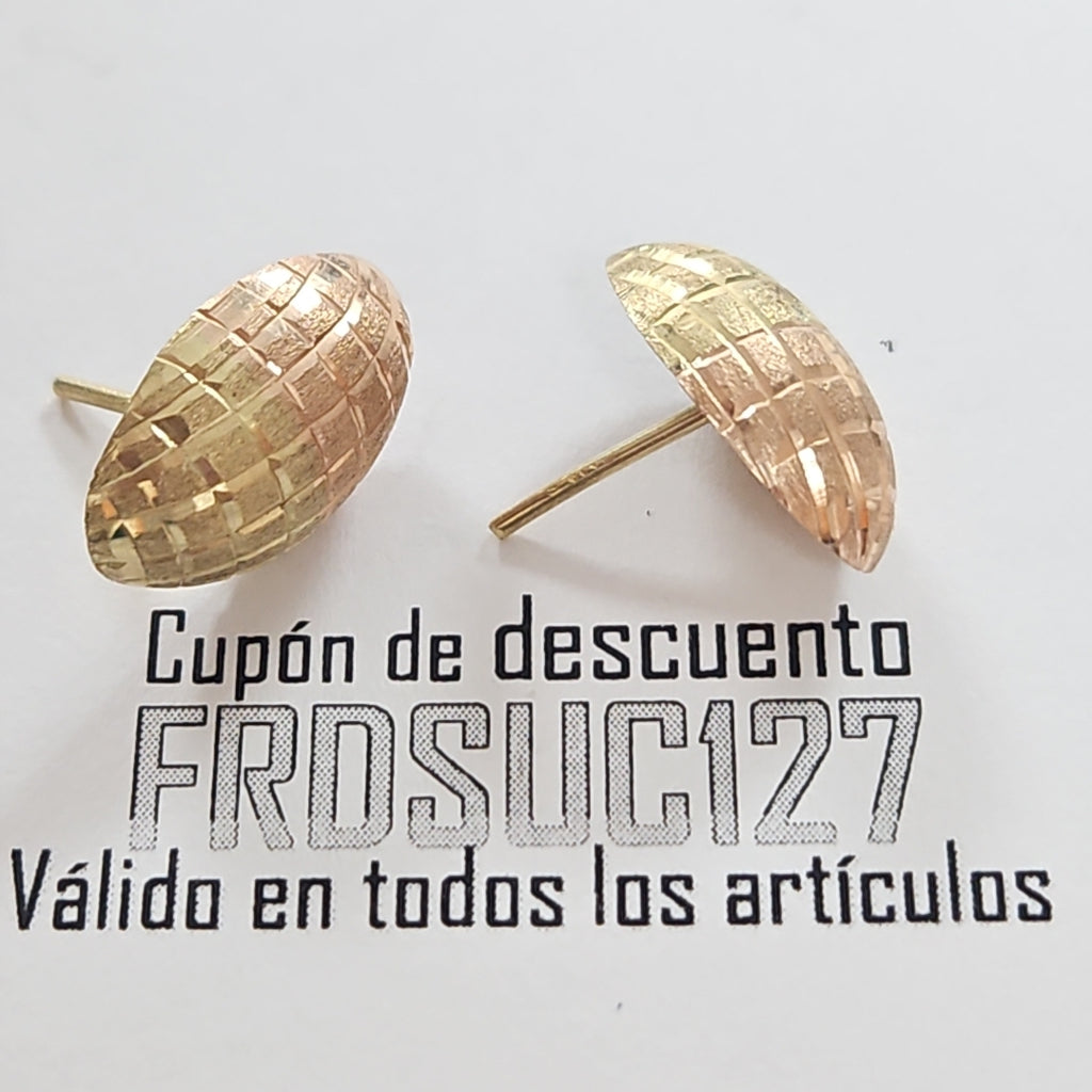 BROQUELES PAR ORO 14 K 1.3 GRMS (SEMINUEVO)