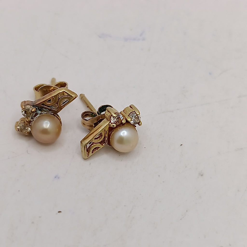 ARETES PAR ORO 14 K 1,90 GRMS (SEMINUEVO)