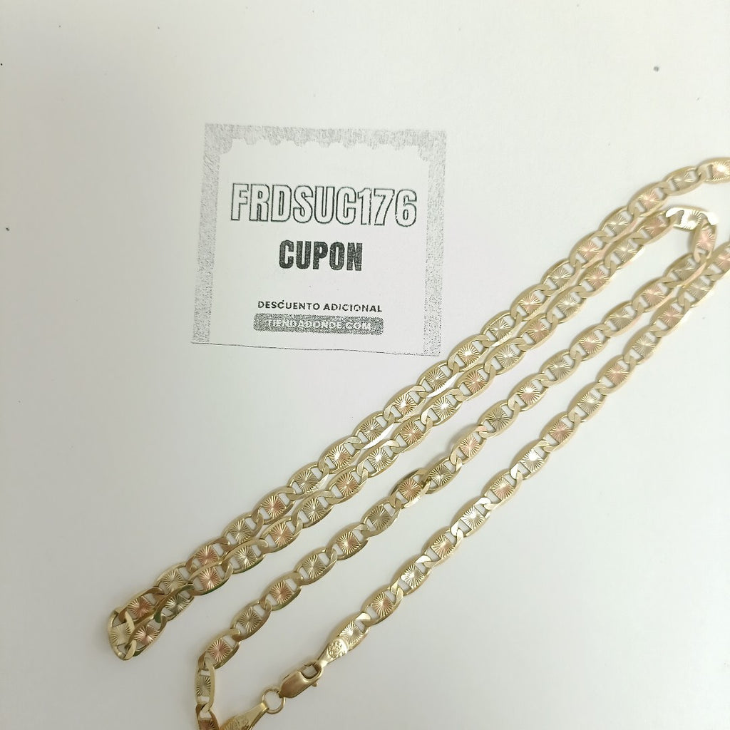 CADENA ORO COMBINADO 10 K 16,00 GRMS (SEMINUEVO)