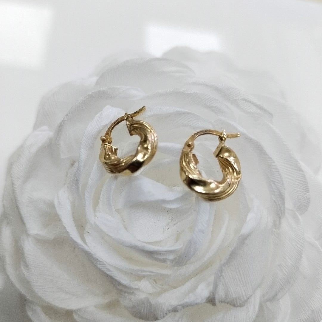 ARRACADAS PAR ORO 14 K 1.1 GRMS (SEMINUEVO)