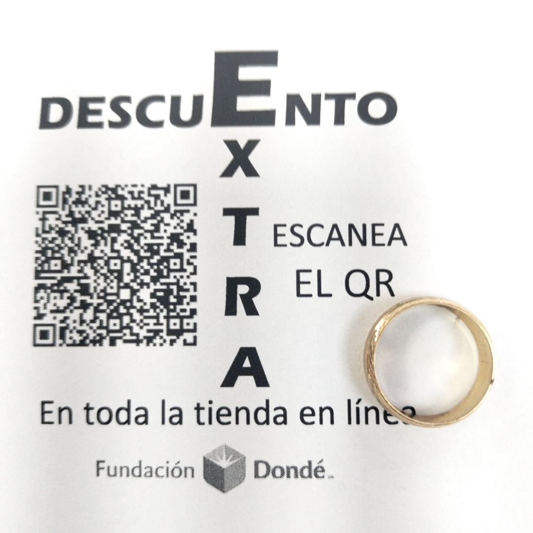 ARGOLLA ORO 14 K 1.8 GRMS (SEMINUEVO)
