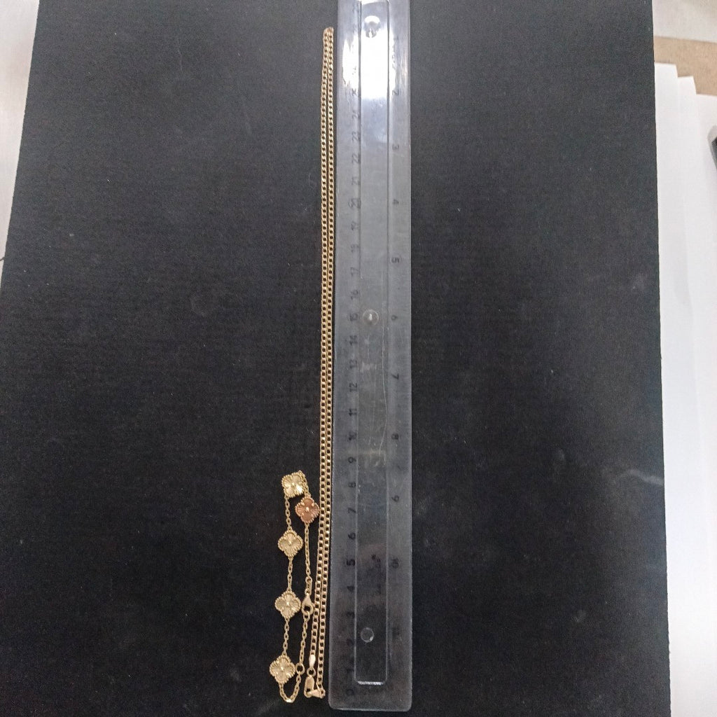 ANILLITO, CADENA, PULSERA ORO 14 K 10.6 GRMS (SEMINUEVO)