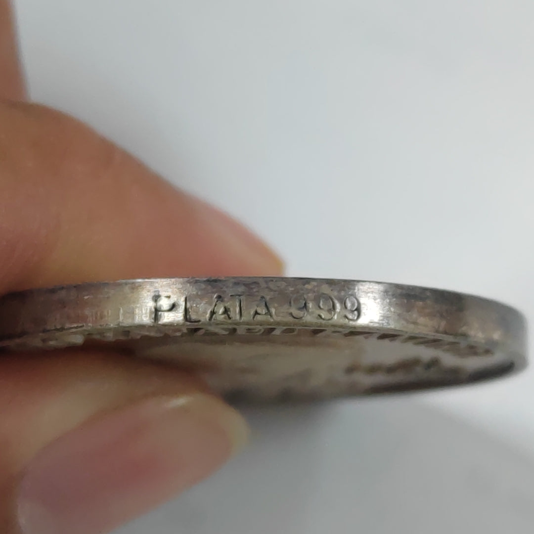 MEDALLA PERSONAL PLATA 29.6 GRMS (SEMINUEVO)