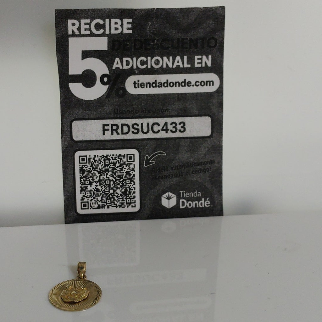 MEDALLA RELIGIOSA ORO 10 K 1.6 GRMS (SEMINUEVO)