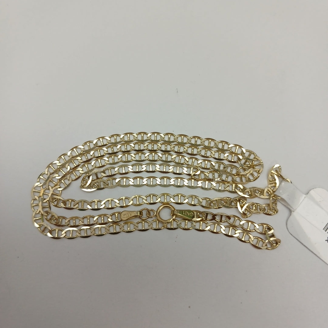 CADENAS TEJIDO GUCHI ORO 10K 55 CM 4.1 GR (NUEVO)