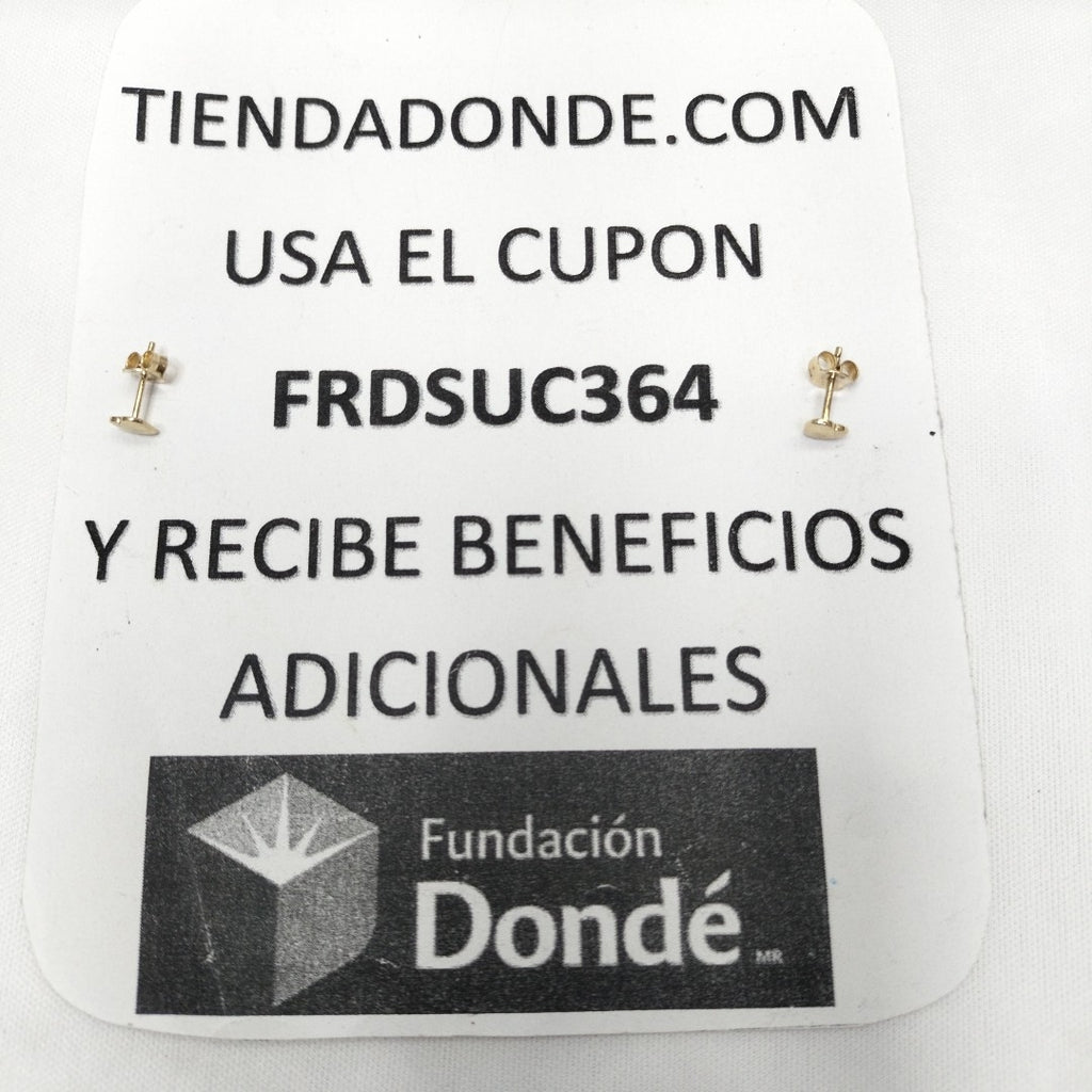 BROQUELES ORO 14K 0.9 (NUEVO)