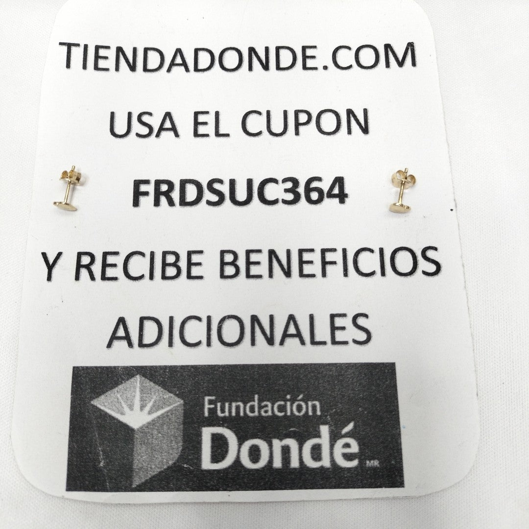 BROQUELES ORO 14K 0.9 (NUEVO)