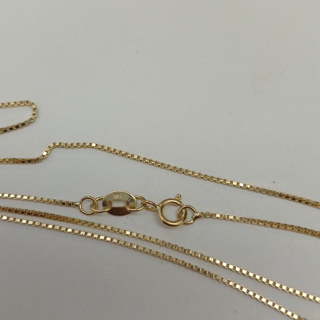 CADENA VENECIANO 14K 55 CM 2.4 GR (NUEVO)