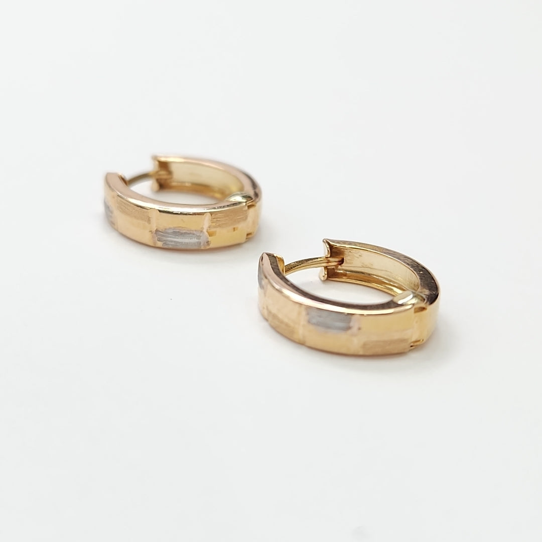 ARRACADAS PAR ORO 14 K 1.2 GRMS (SEMINUEVO)