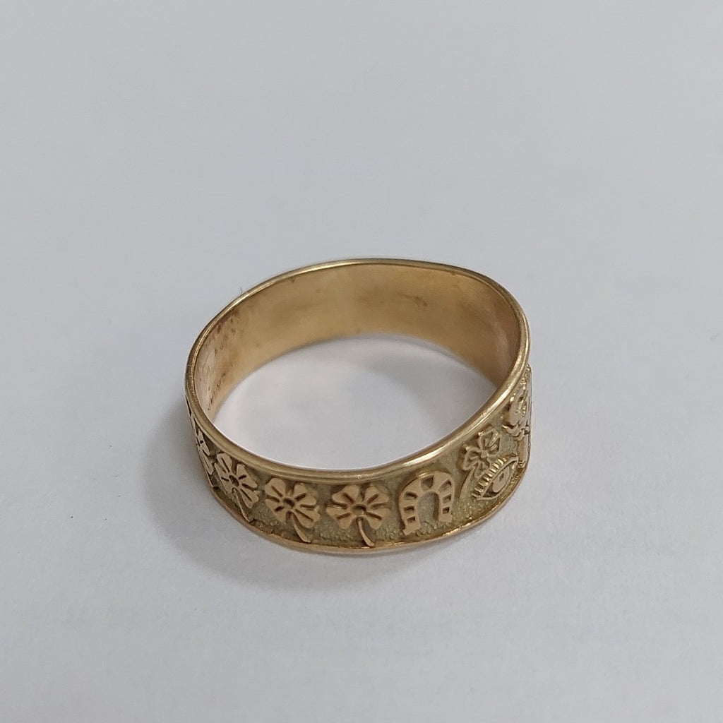 ARGOLLA DE LA SUERTE ORO 14 K 3,30 GRMS (SEMINUEVO)