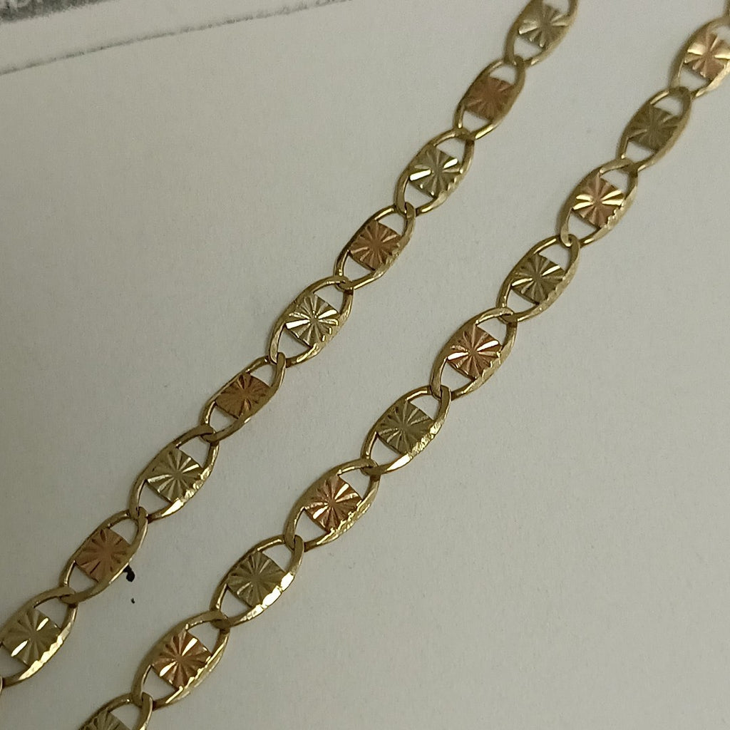 CADENA ORO COMBINADO 10 K 3.2 GRMS (SEMINUEVO)