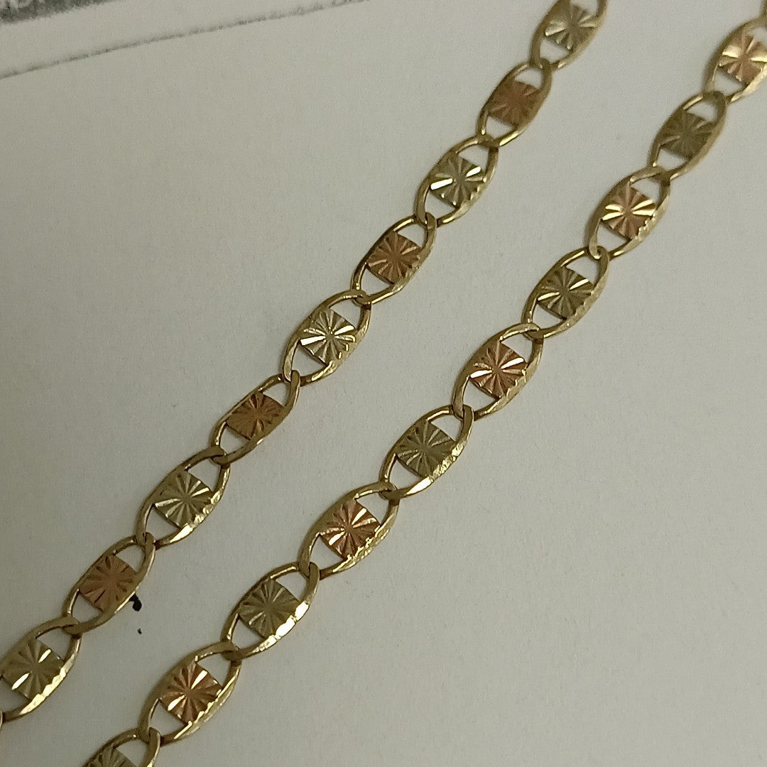 CADENA ORO COMBINADO 10 K 3.2 GRMS (SEMINUEVO)