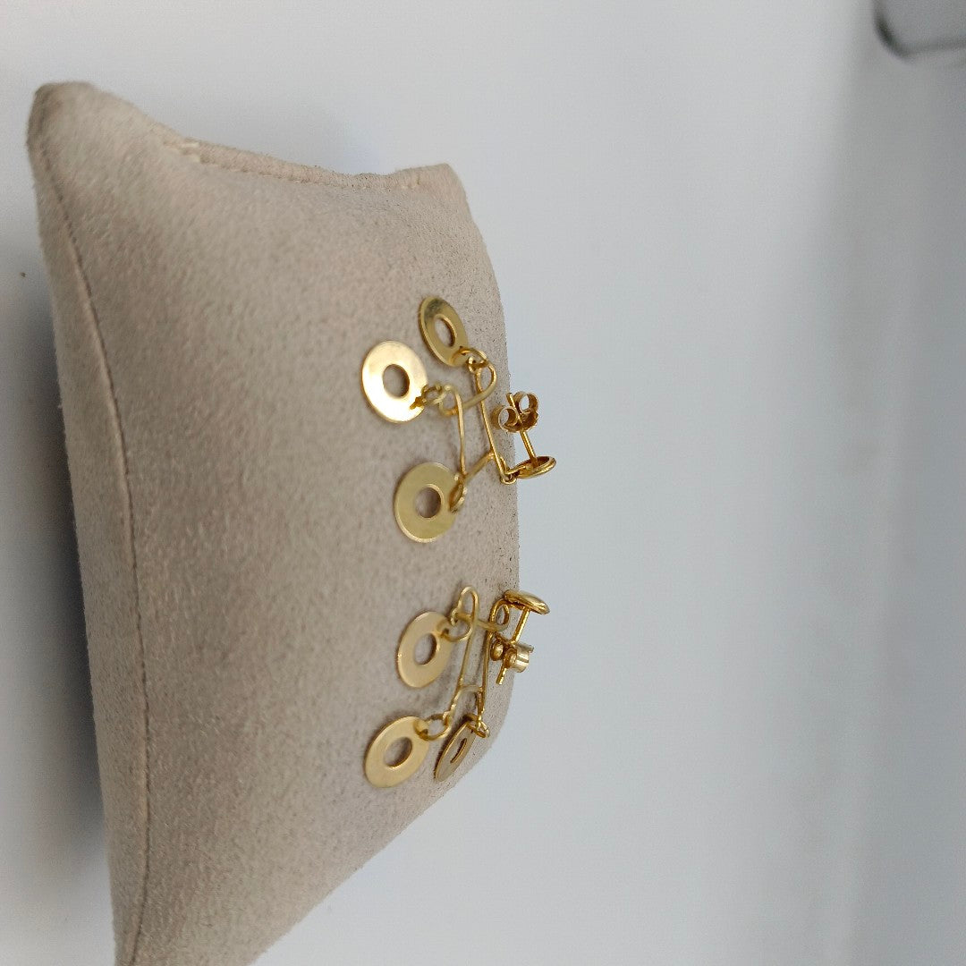 BROQUELES PAR ORO 14 K 3,70 GRMS (SEMINUEVO)