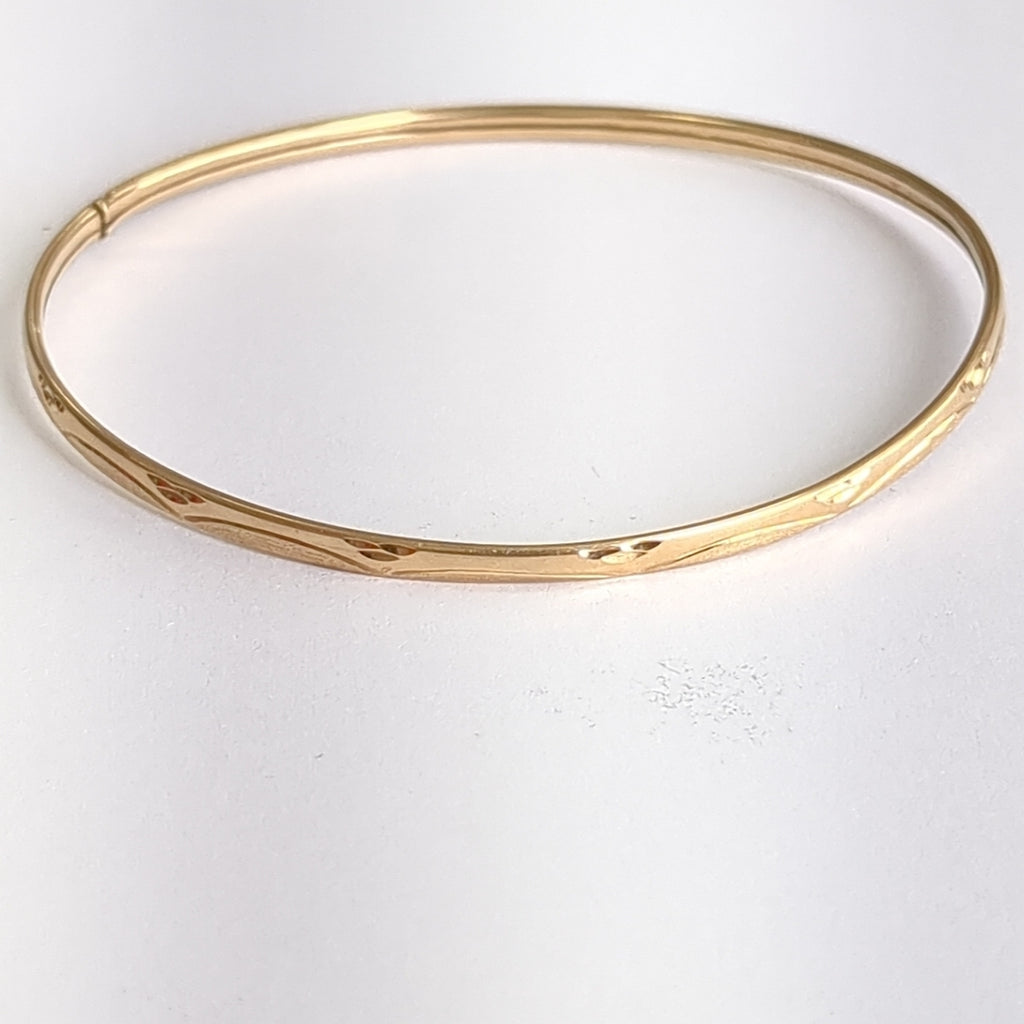 PULSERA RIGIDA ORO 14 K 3,40 GRMS (SEMINUEVO)