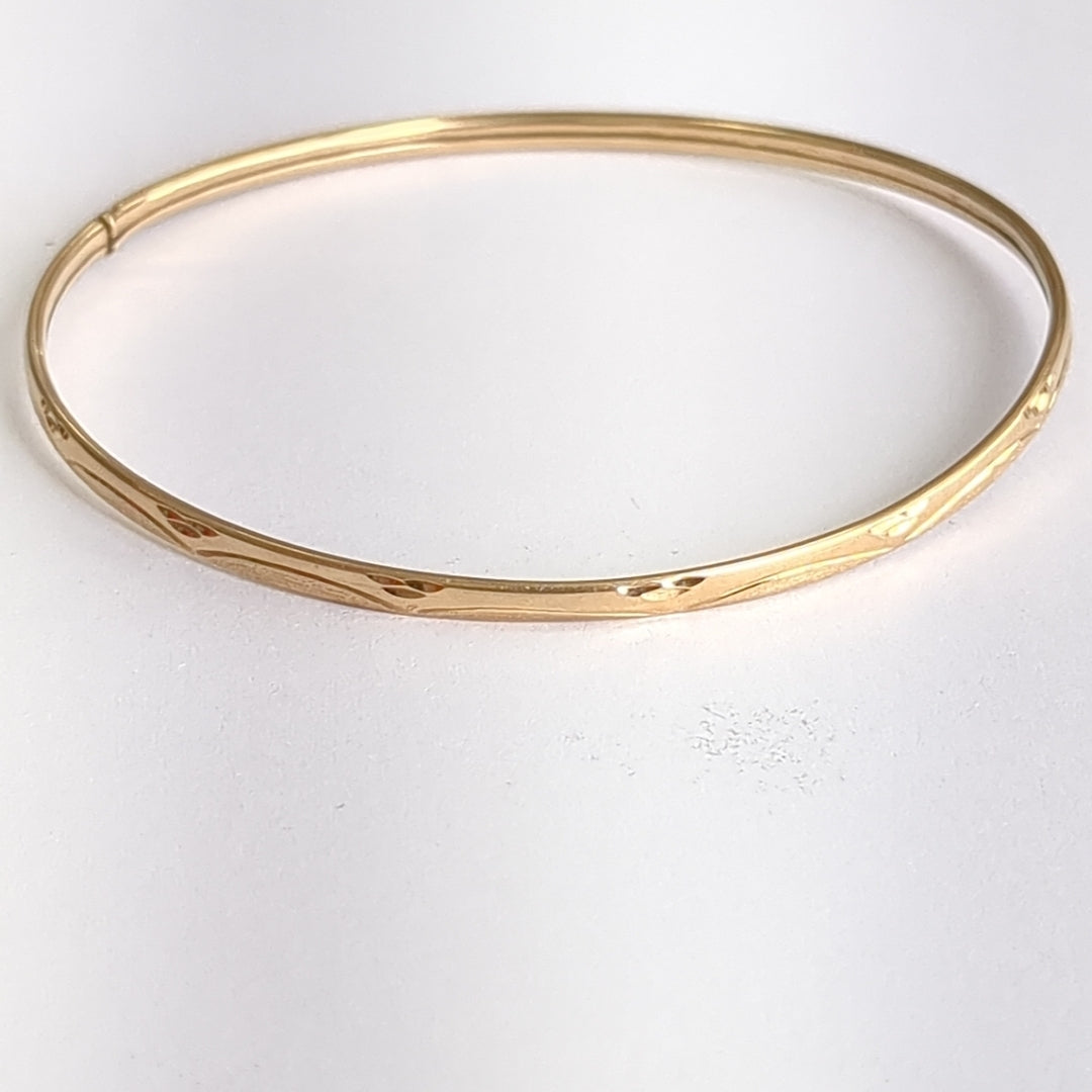 PULSERA RIGIDA ORO 14 K 3,40 GRMS (SEMINUEVO)